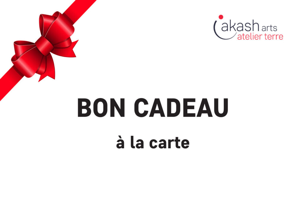 poterie bon cadeau à la carte chez Akash Arts